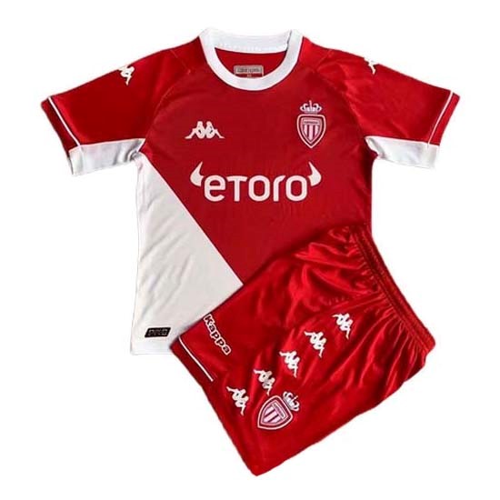 Camiseta AS Monaco Primera equipo Niño 2021-22